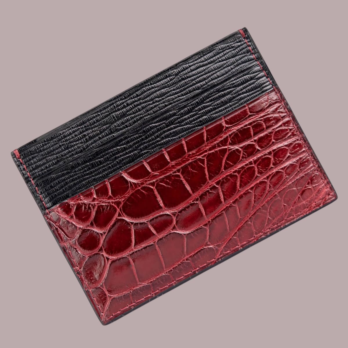 Card Holder in Alligator