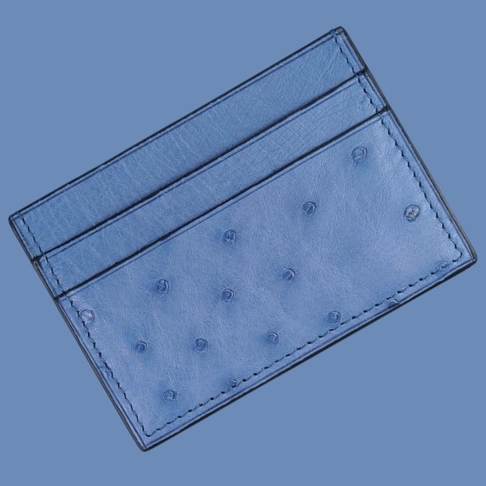 Card Holder in Ostrich