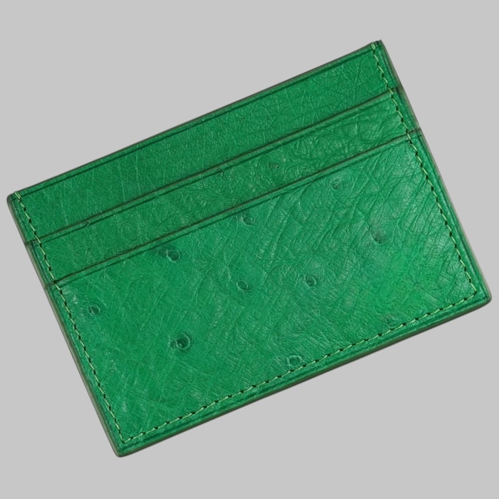 Card Holder in Ostrich