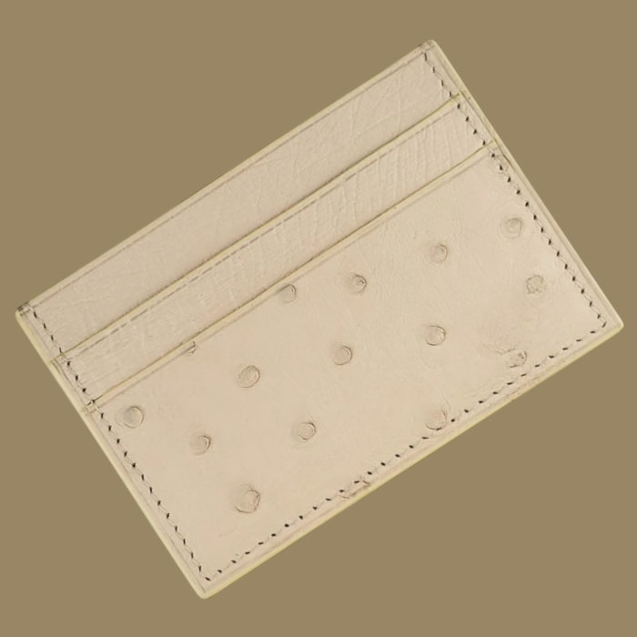 Card Holder in Ostrich
