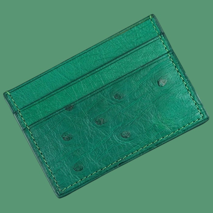 Card Holder in Ostrich