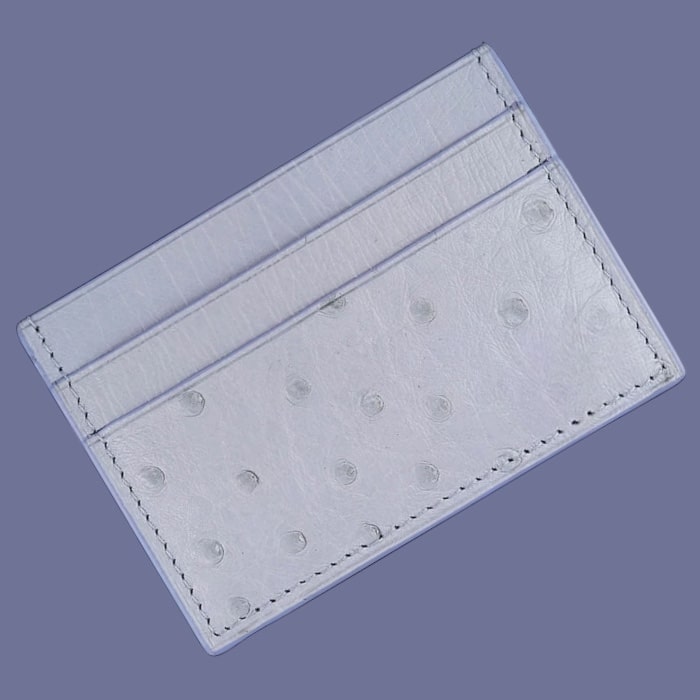 Card Holder in Ostrich