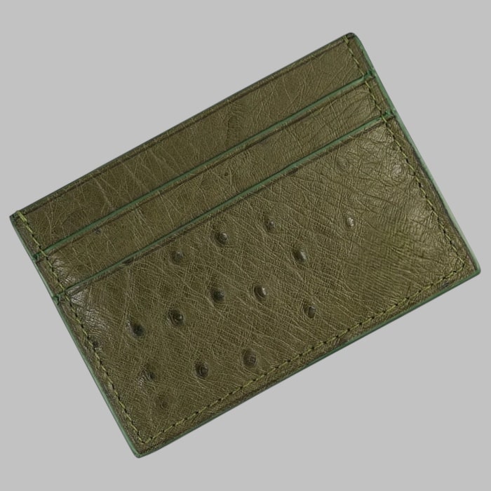 Card Holder in Ostrich