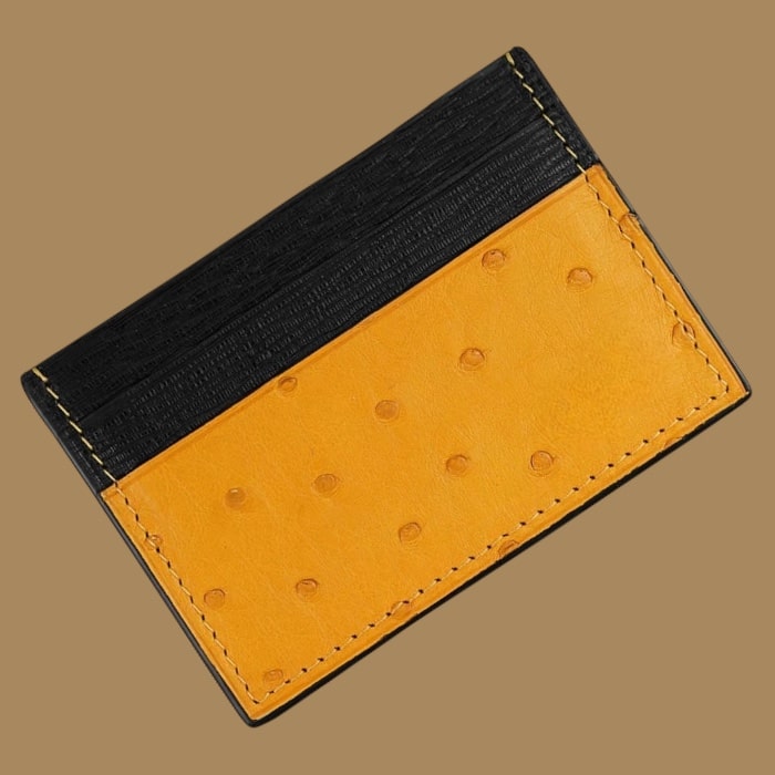 Card Holder in Ostrich