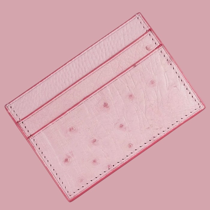Card Holder in Ostrich