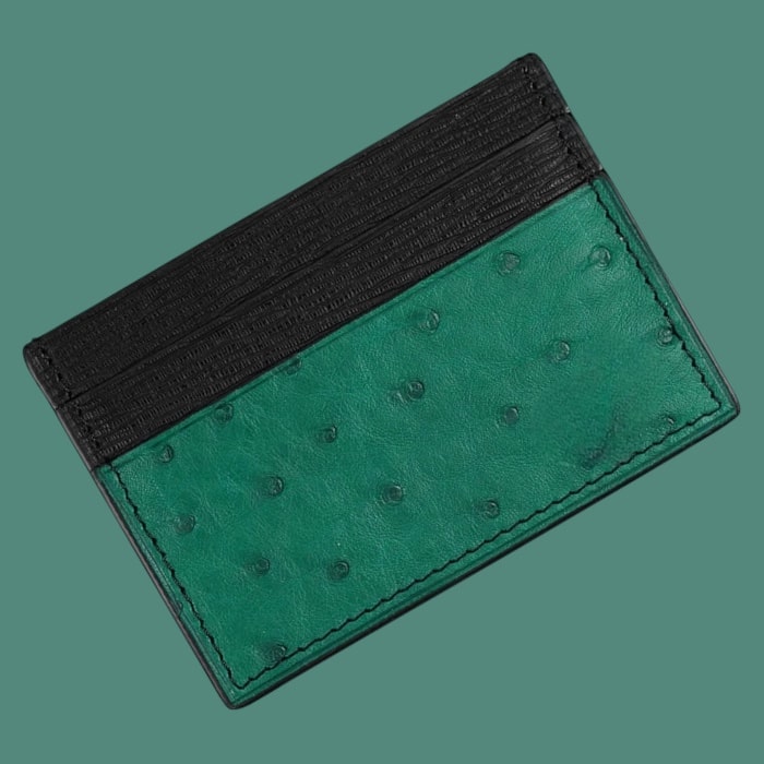 Card Holder in Ostrich
