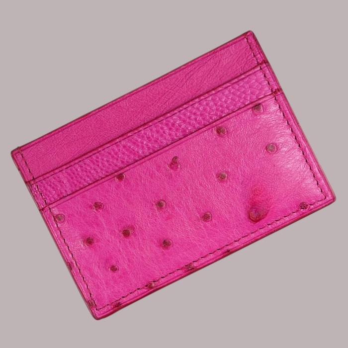 Card Holder in Ostrich