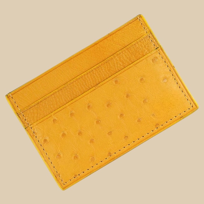 Card Holder in Ostrich