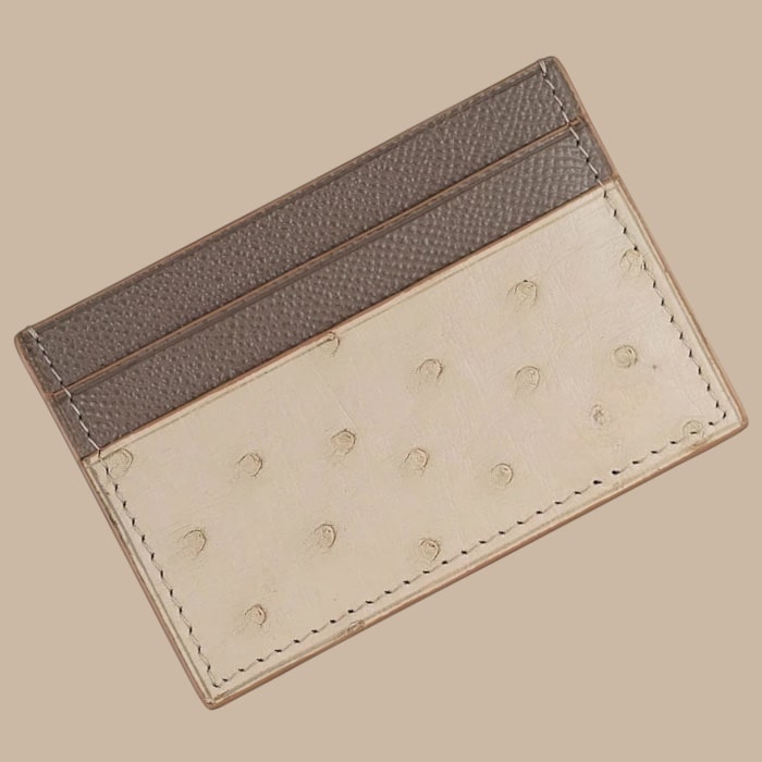 Card Holder in Ostrich
