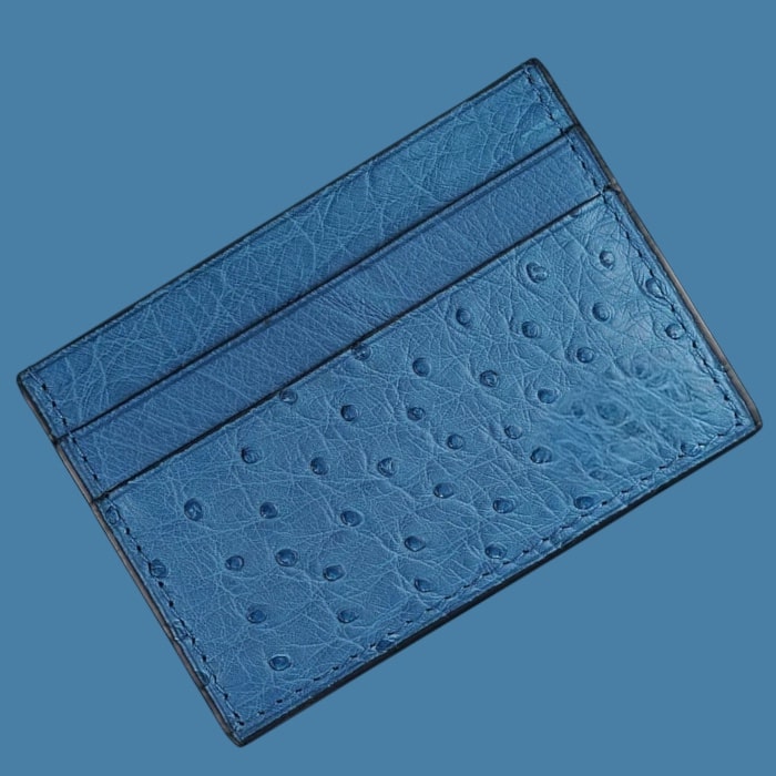 Card Holder in Ostrich