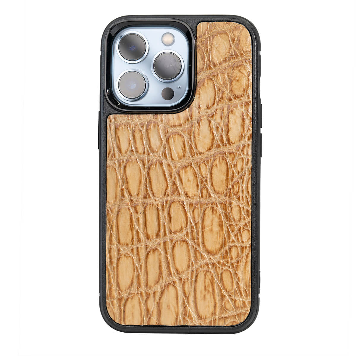 IPHONE 13 PR0 CASES ALLIGATOR DARK BEIGE