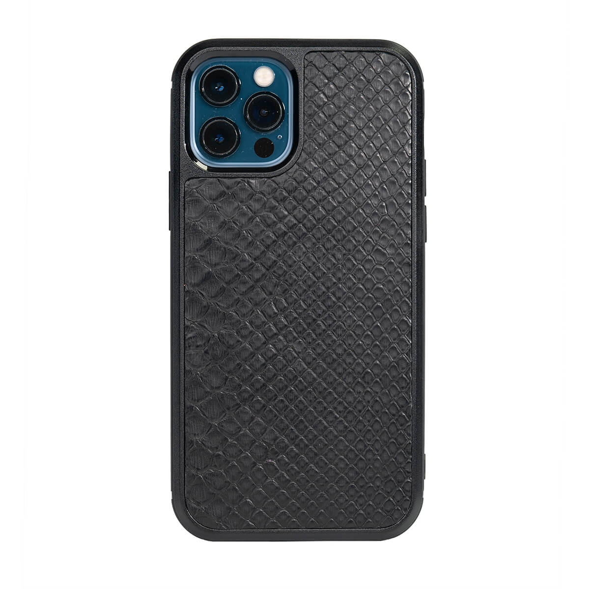 IPHONE 12 PRO & 12 CASES PYTHON MATTE BLACK