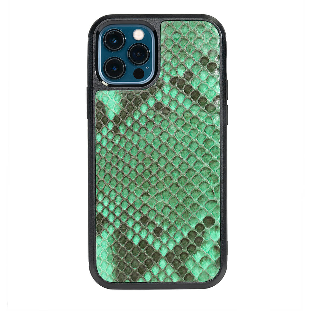 IPHONE 12 PRO & 12 CASES PYTHON KELLY GREEN