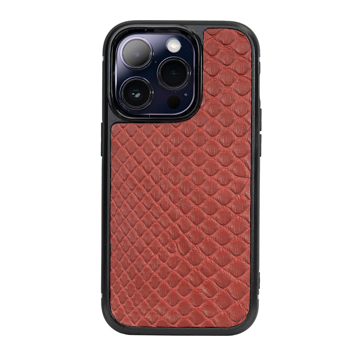 IPHONE 14 PRO CASE PYTHON MOROCCAN RED