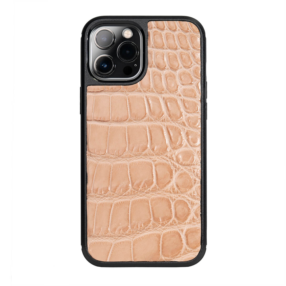 IPHONE 12 PRO MAX CASES ALLIGATOR LATTE