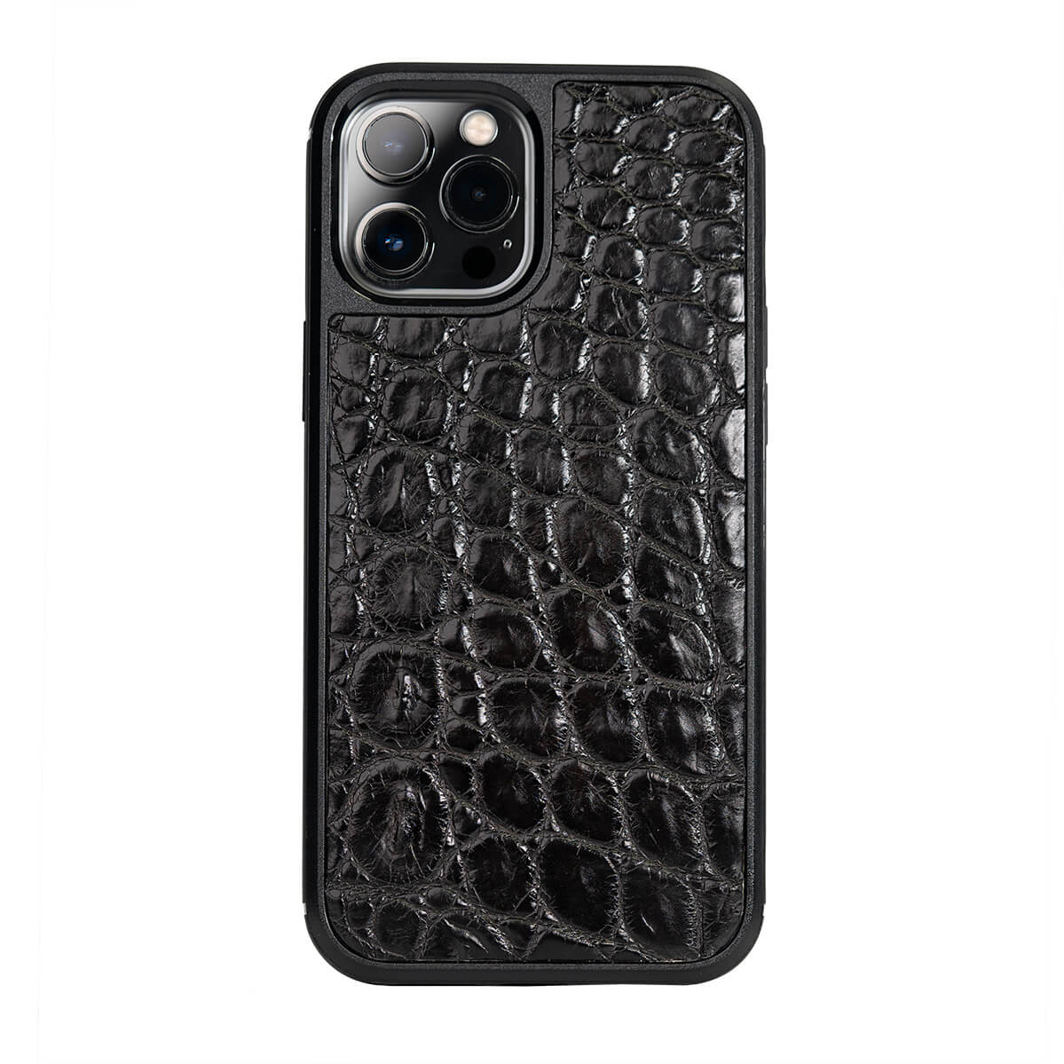 IPHONE 12 PRO MAX CASES ALLIGATOR BLACK RED