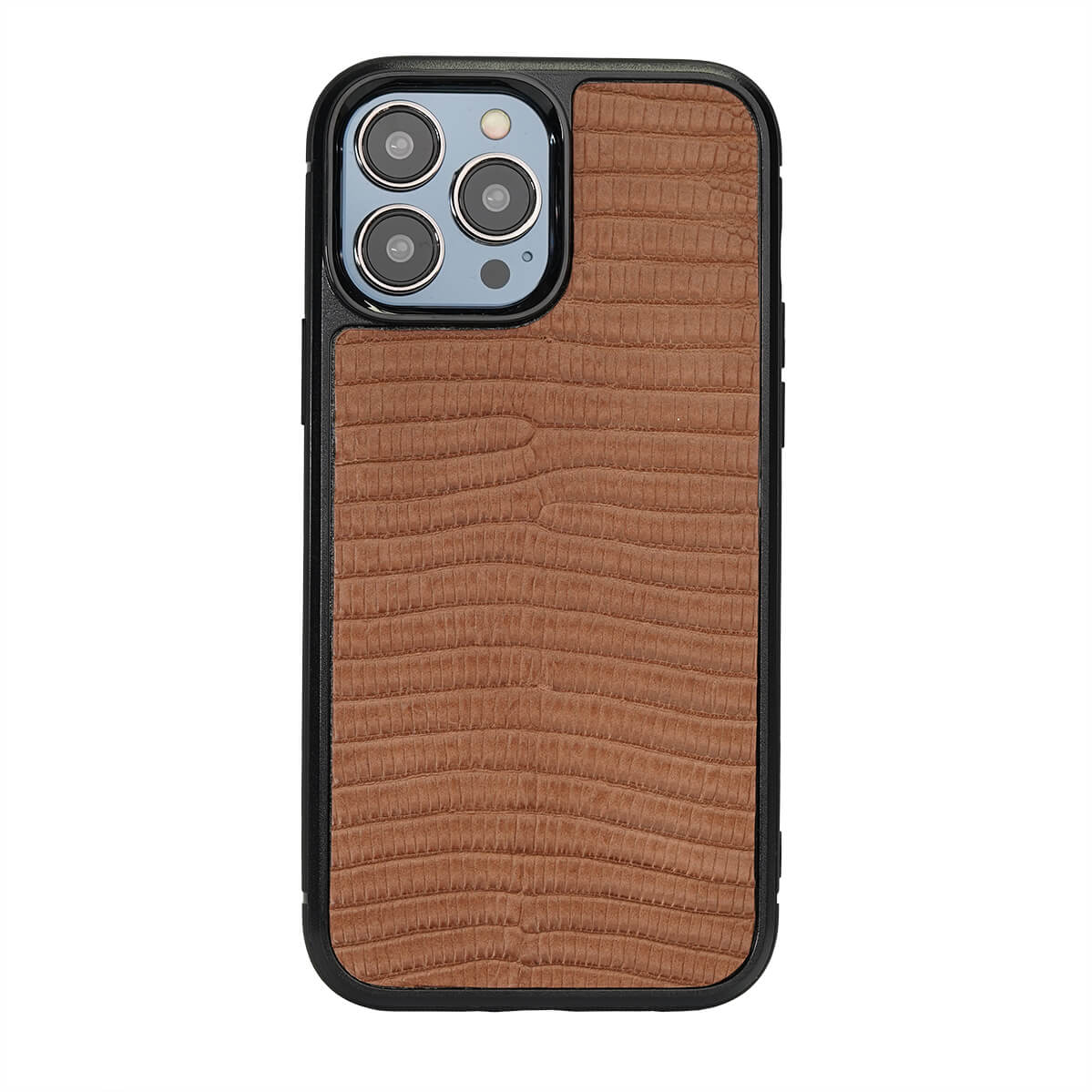 IPHONE 13 PRO MAX CASES LIZARD LIGHT BROWN