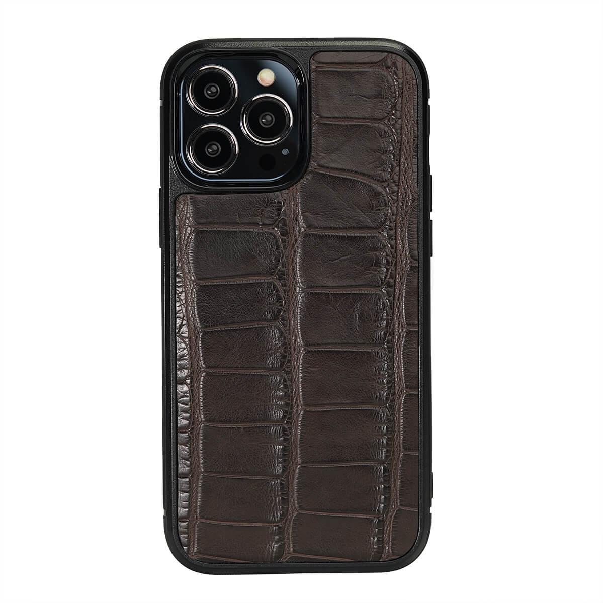 IPHONE 13 PRO MAX CASE ALLIGATOR CHOCOLATE