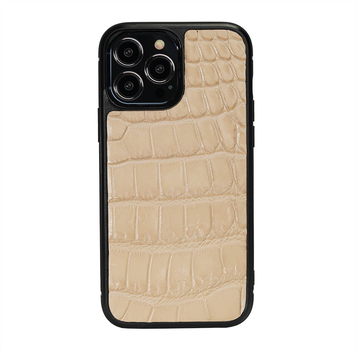 IPHONE 13 PRO MAX CASE ALLIGATOR BLANCHED ALMOND