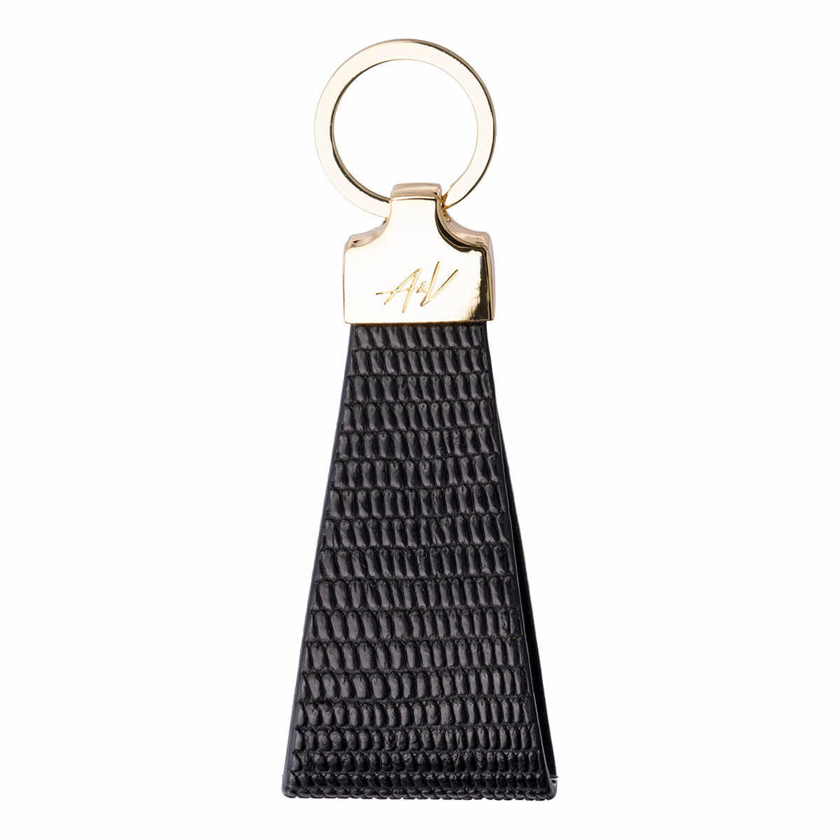 KEYCHAIN ROCK LIZARD BLACK MAT