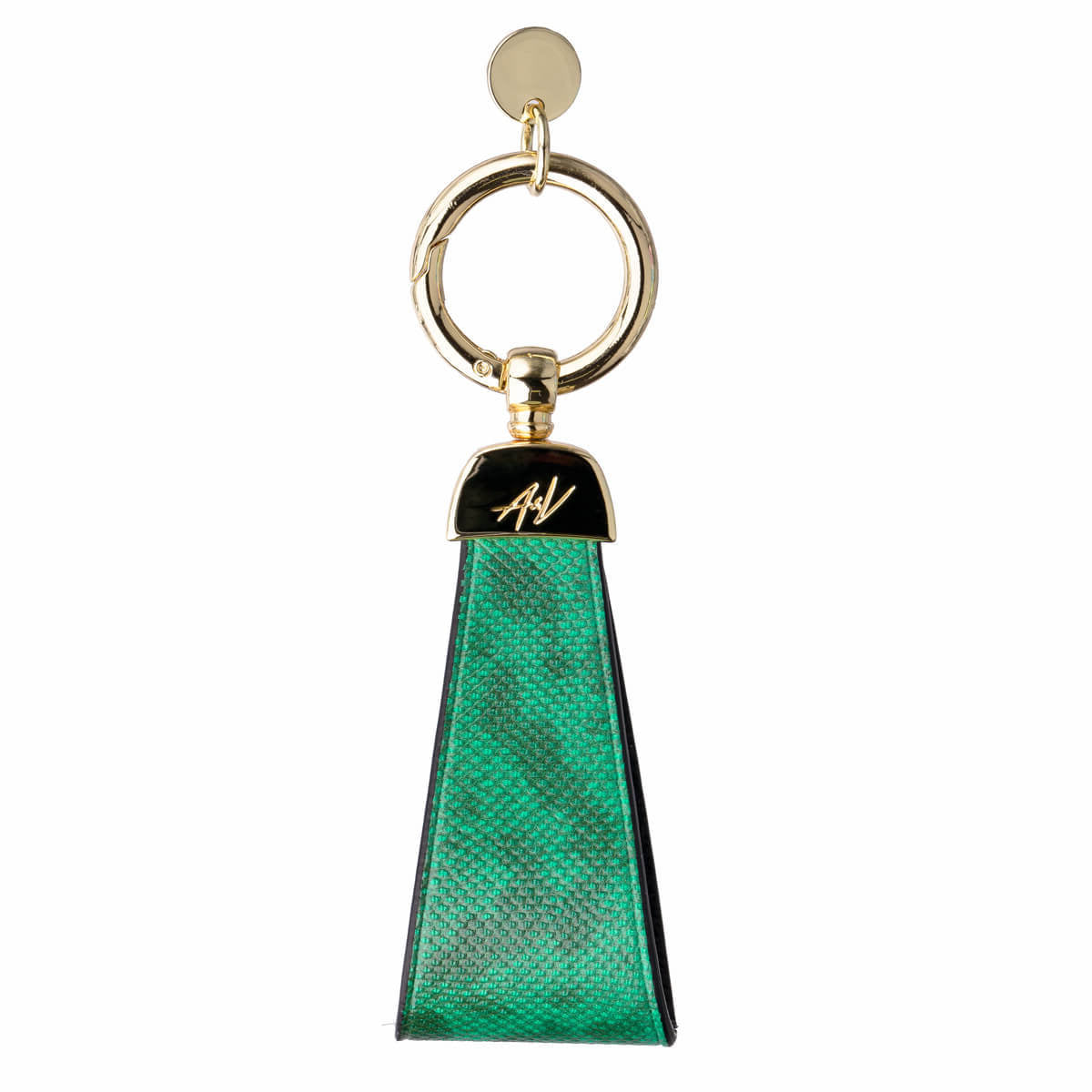 KEYCHAIN MOON JADE GREEN