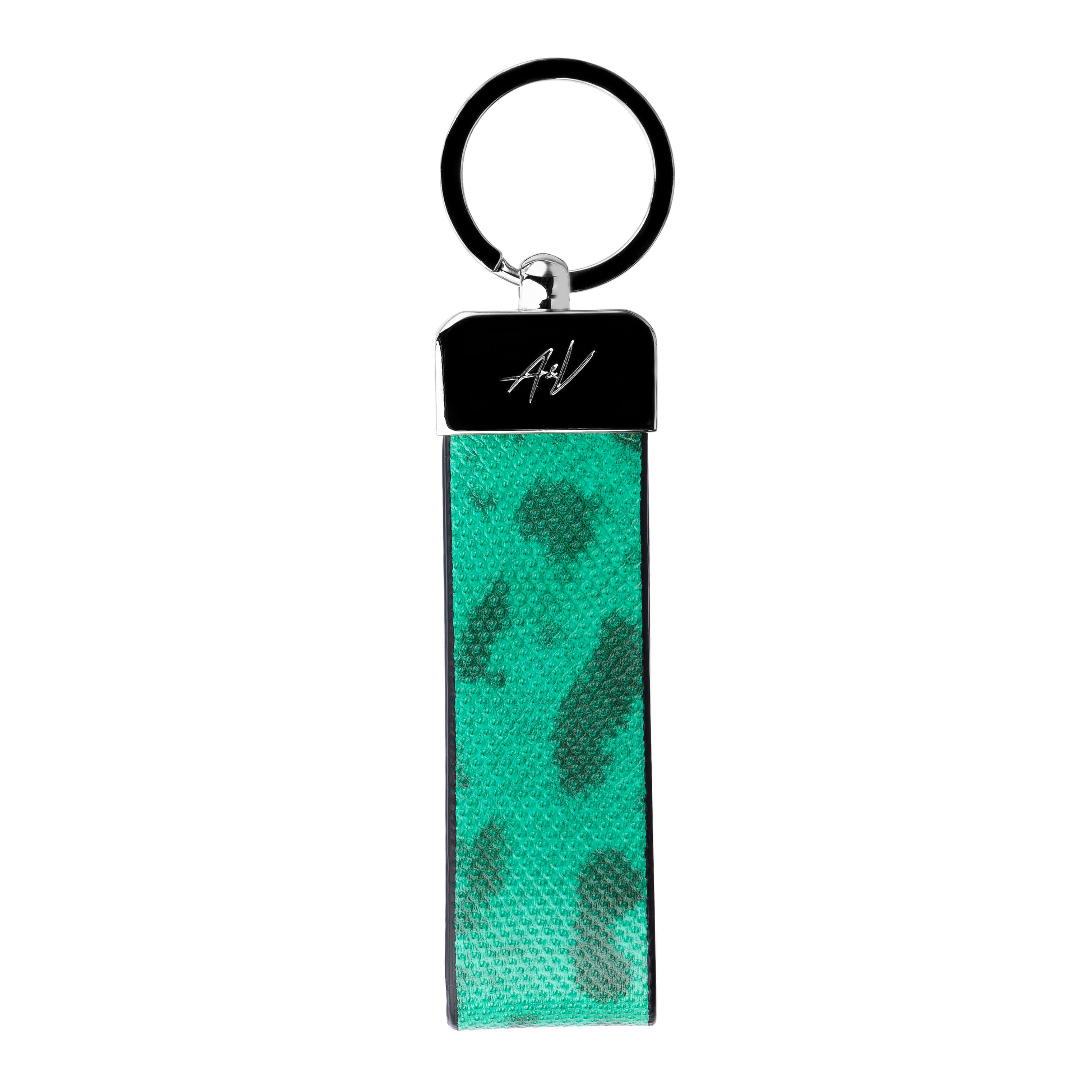 KEYCHAIN METALLIQUE JADE GREEN