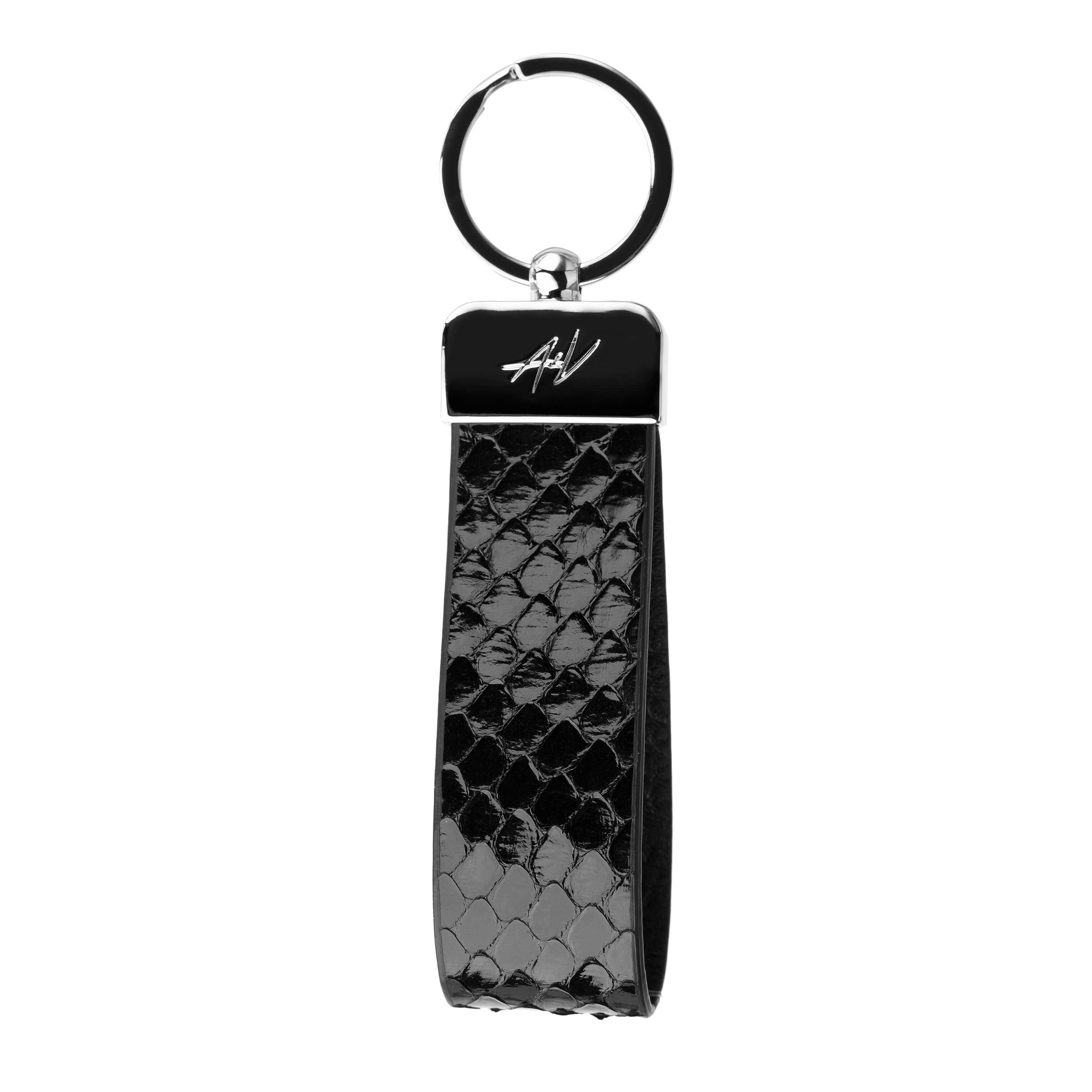 KEYCHAIN METALLIQUE LACQUER BLACK