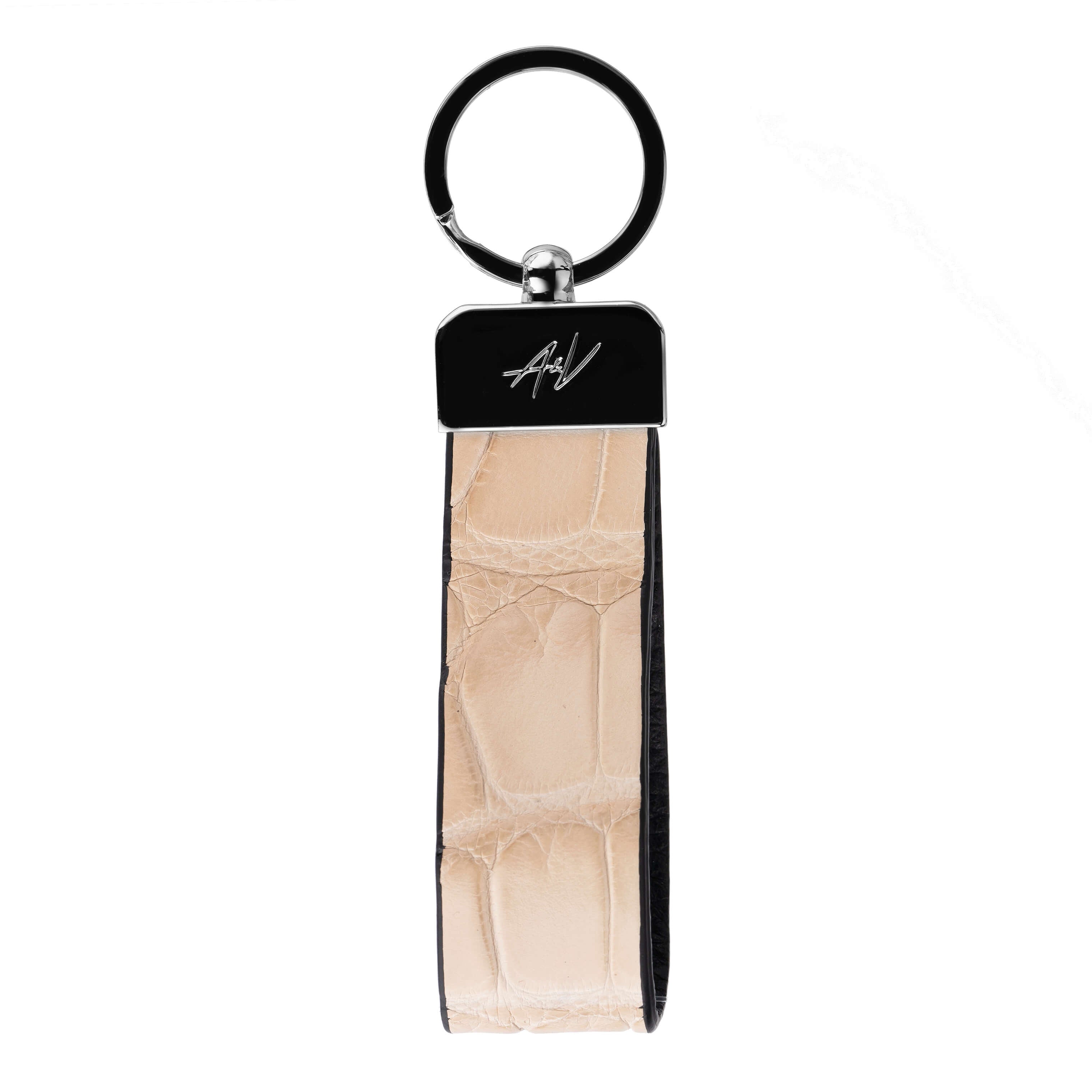 KEYCHAIN METALLIQUE BLANCHED ALMOND