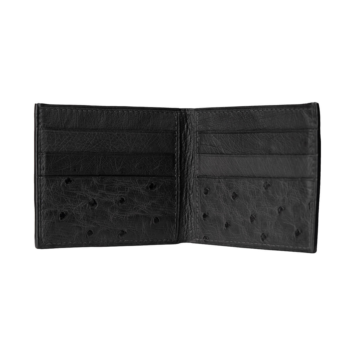 Bi-fold Wallet In Ostrich