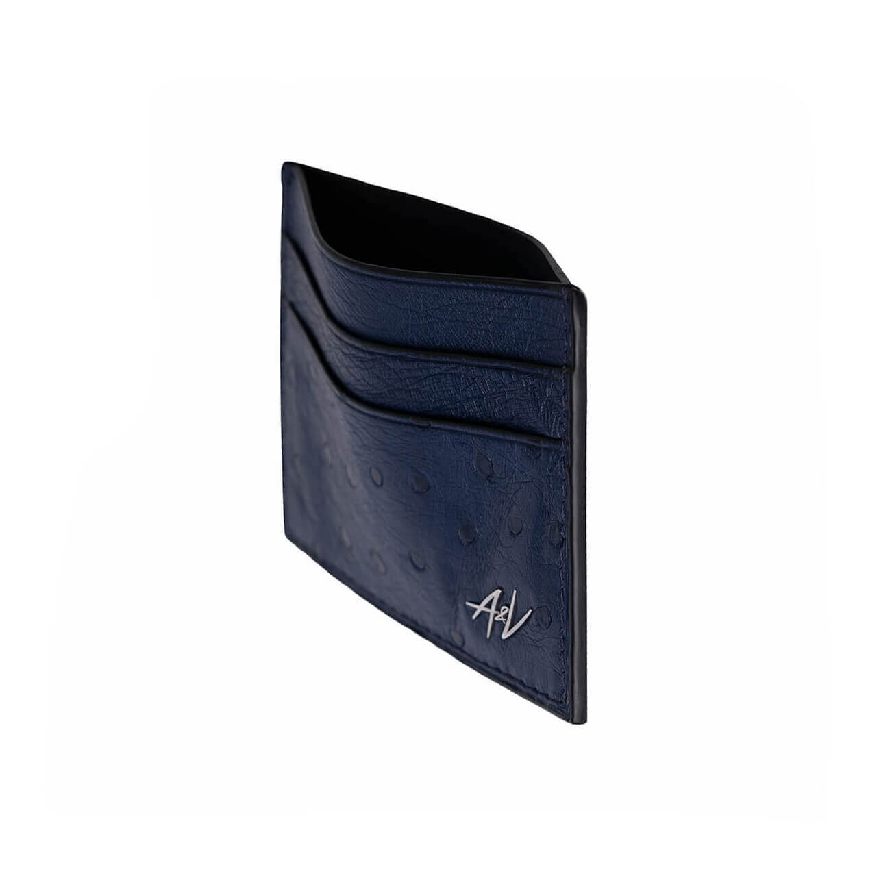 Wallet OSTRICH LEATHER BOLD BLUE buy with discount & delivery - A&V