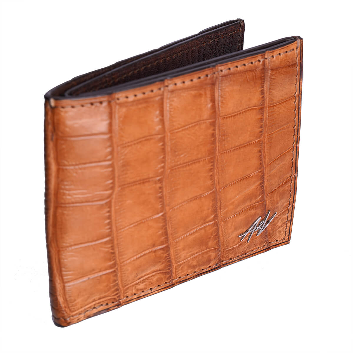 Bi-fold Wallet In Alligator