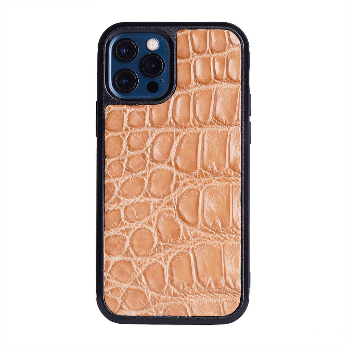 IPHONE 12 PRO & 12 CASE ALLIGATOR LATTE