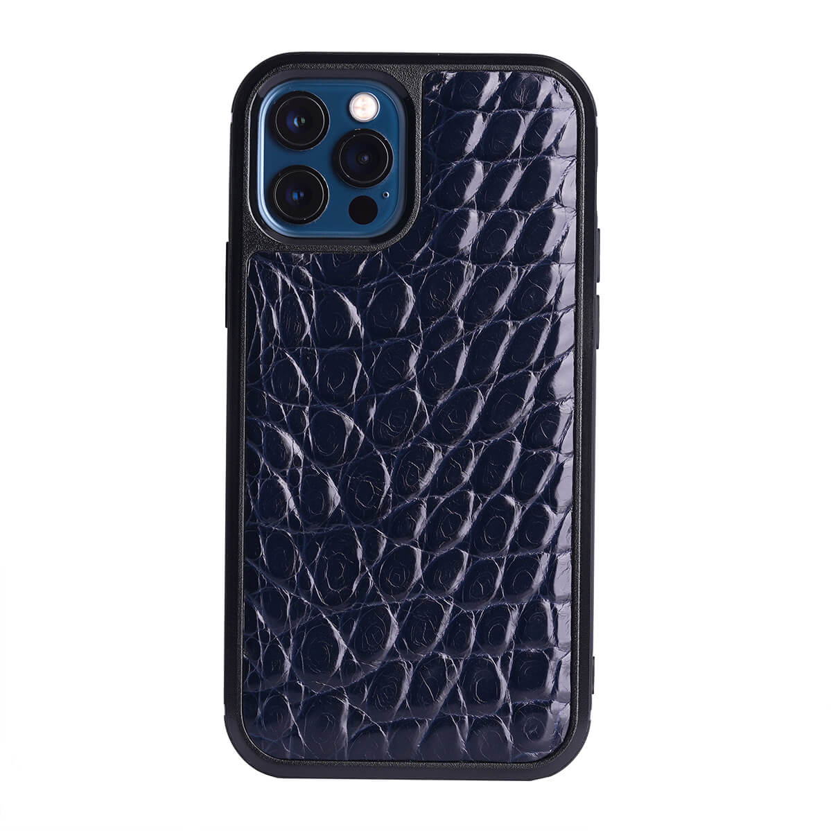 IPHONE 12 PRO & 12 CASE ALLIGATOR NAVY