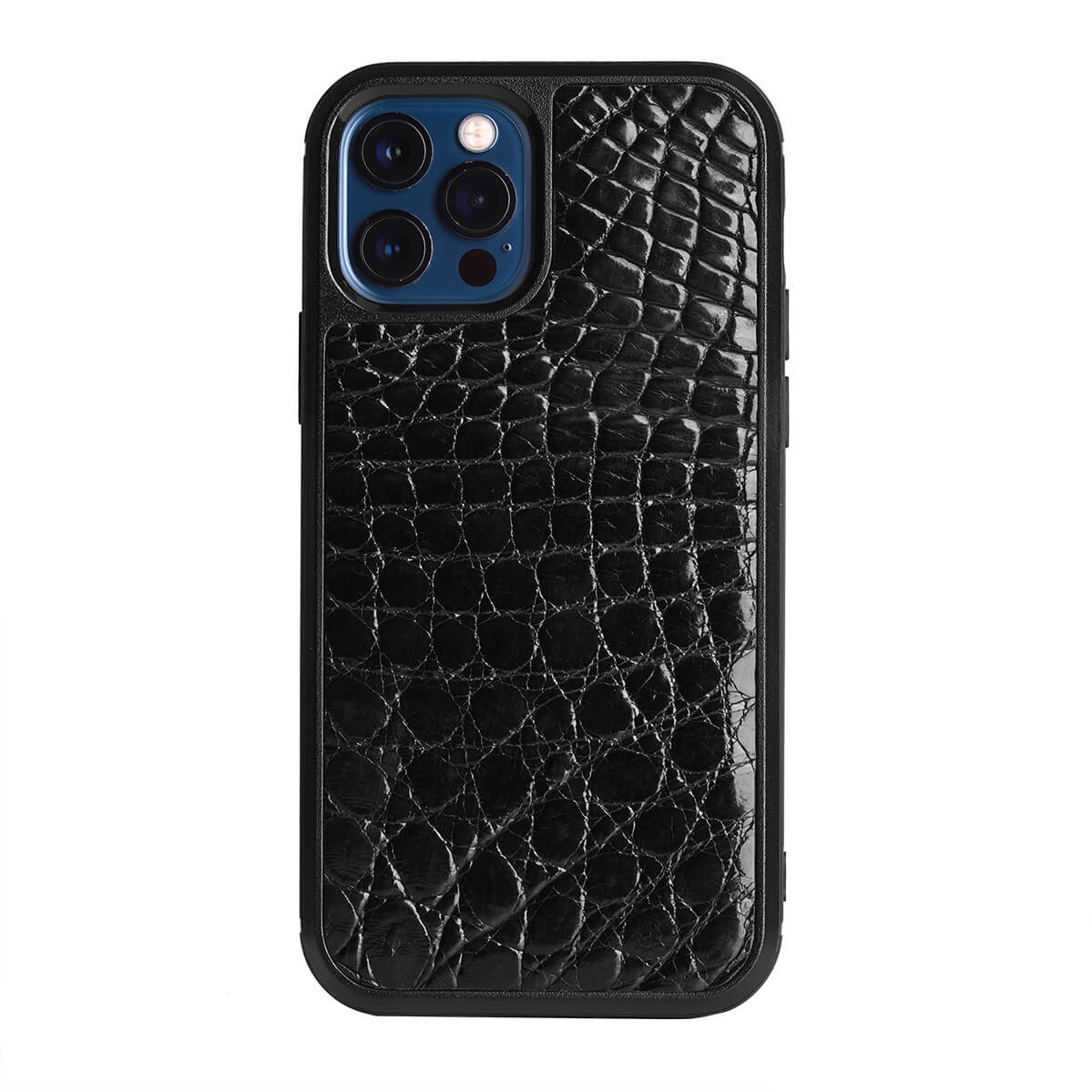 IPHONE 12 PRO & 12 CASE ALLIGATOR OLD BLACK