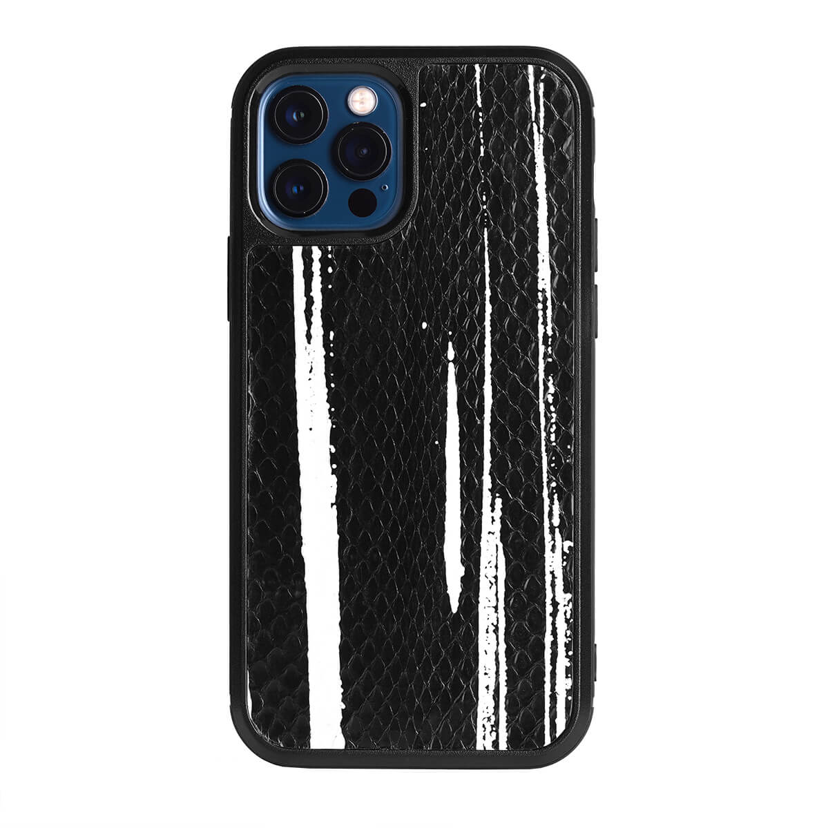 IPHONE 12 PRO & 12 CASES PYTHON BLACK AND WHITE