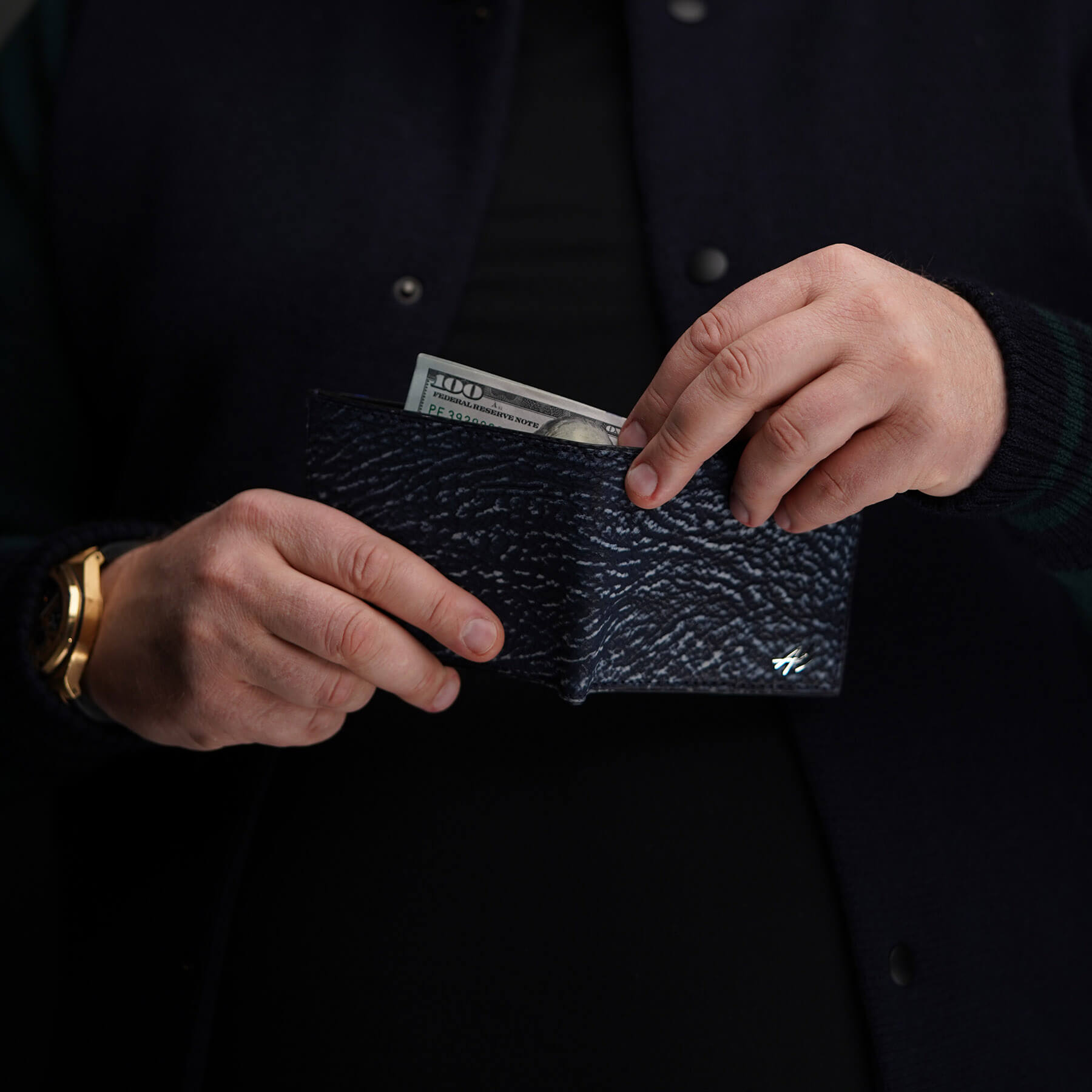 Bi-fold Wallet In Shark